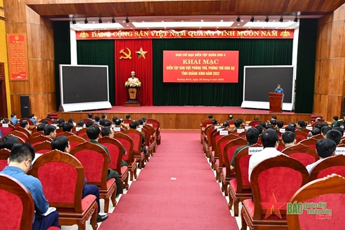 Khai mạc Diễn tập Khu vực phòng thủ, phòng thủ dân sự tỉnh Quảng Bình năm 2023
